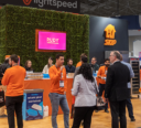 Skip team members interacting with booth attendees at their 2023 Restaurants Canada Tradeshow booth.